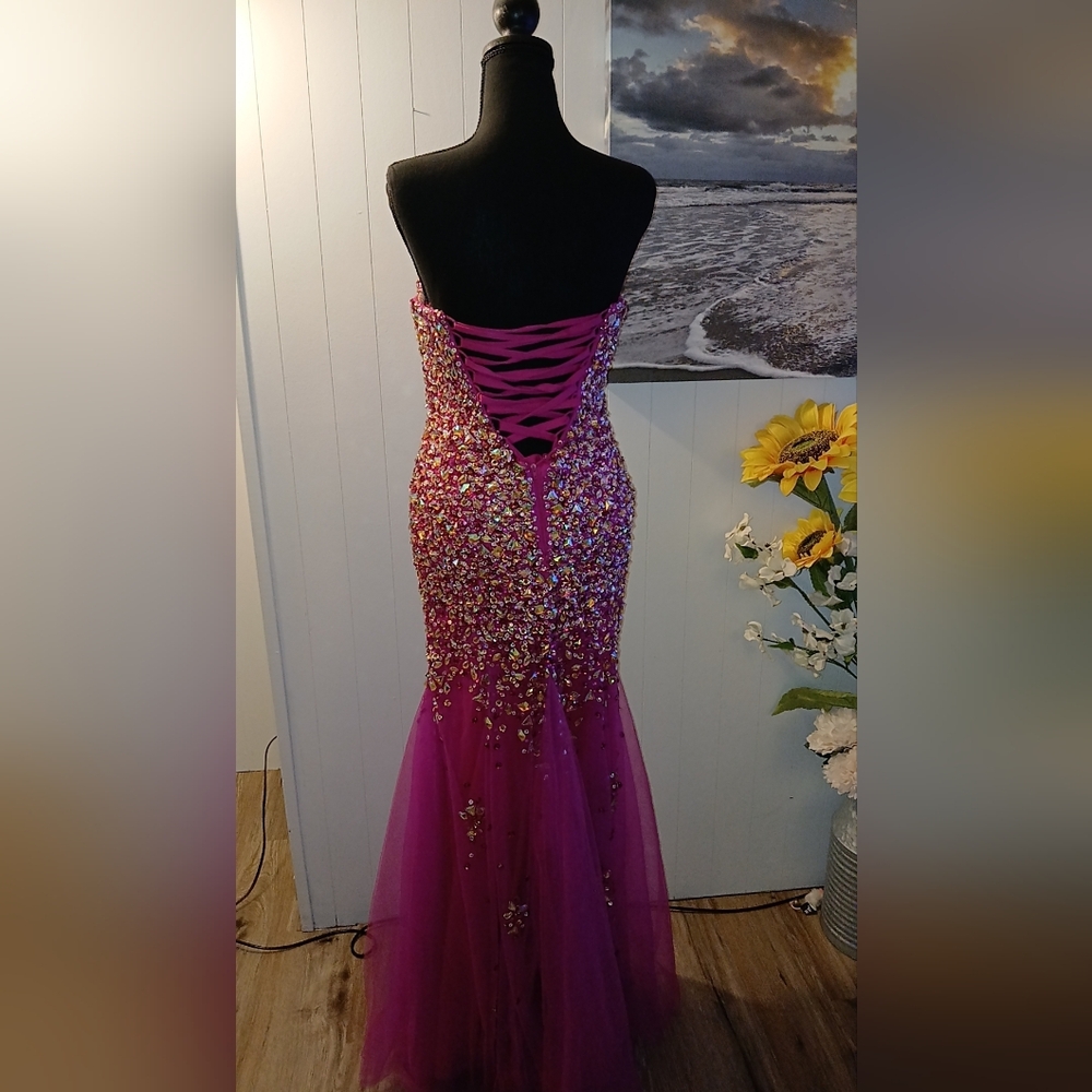 Pink strapless special occasion dress - Picture 5 of 6